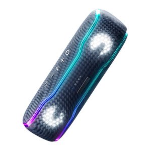 CYBORIS F10 TWS Bluetooth-compatible Speaker IPX7 Waterproof 25W Extra Bass Subwoofer with RGB Light