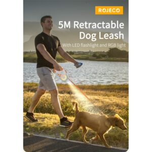 ROJECO 5M Automatic Retractable Dog Leash