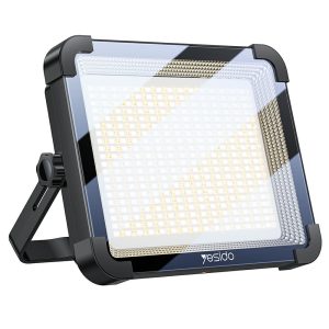 YESIDO DH17 Outdoor Floodlight Emergency Light 600 LED Fill Light 10000mAh Battery for Camping / Fishing – Black
