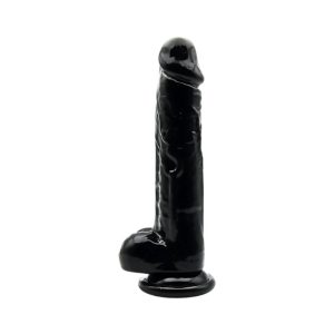 Loving Joy 9 Inch Dildo with Balls Black