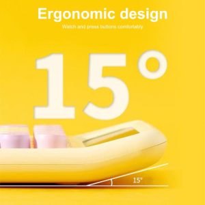 12-Bit Dopamine Flex Keyboard Calculator Candy Color Office Student Calculator(Moonlight White)