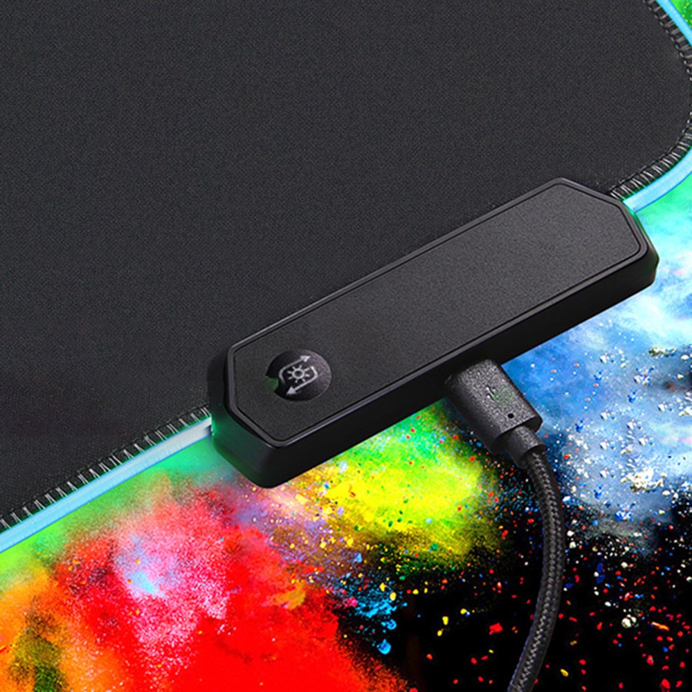 350x250x3mm RGB Gaming Mouse Pad USB Colorful LED Light Cool Mouse Mat - Image 4