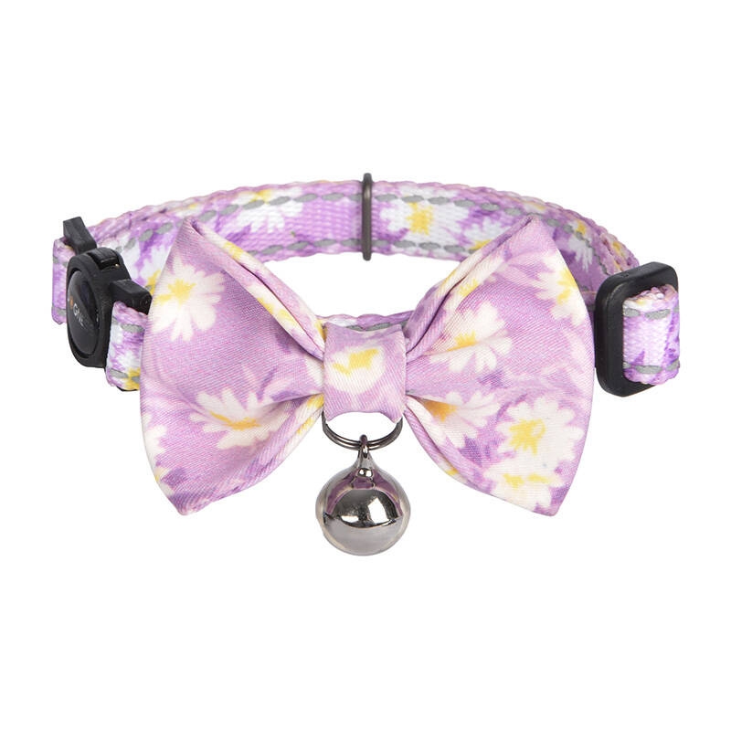 Collar set Dogness for cats 2 pcs (Calamus Purple/Polka Dot Purple) - Image 3