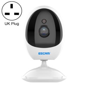 ESCAM QF006 3MP 1296P HD Indoor Wireless PTZ IP Camera IR Night Vision AI Humanoid Detection Home Security CCTV Monitor, Plug Type:UK Plug(White)