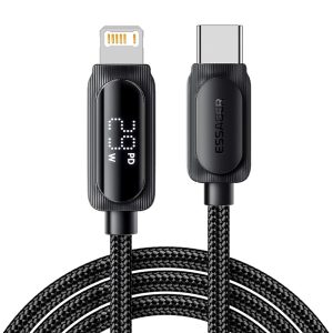 ESSAGER 1m Type-C to Lightning 29W Digital Display Phone Fast Charging Data Cable