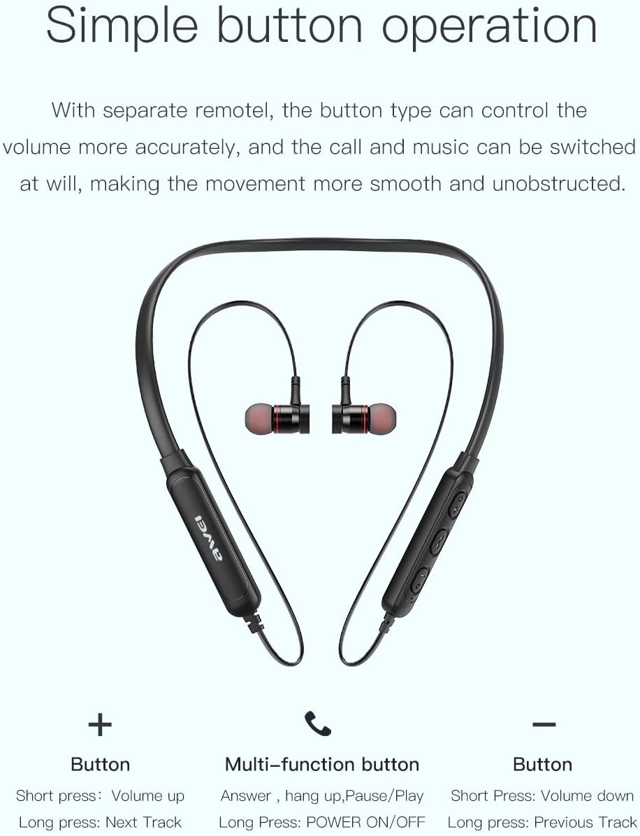 AWEI Sports Earphones Neckband Wireless G10BL - Image 2