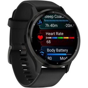 Garmin Venu 3 Smart Watch 45mm, GPS, reinforced polymer Stainless Steel Black EU