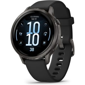 Garmin Venu 4 Smart Watch 41mm, GPS, Black with Dark Gray Silicone Band EU
