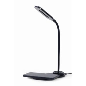 Gembird Desk Lamp with Wireless Charger-Black