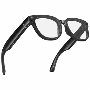 AI6 Smart Glasses 13MP 4K Camera Real Time Translation Voice Control with Auto-Chromatic Lenses – Black