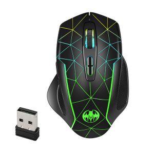 GOTBAT M30 2.4G Wireless Gaming Mouse Wireless Mouse Rechargeable Computer Mouse Gamer Ergonomic Silent Mouse with RGB Light for PC Laptops