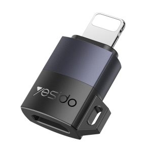 YESIDO GS27 USB-C Female to 8Pin Male Converter PD 27W Fast Charging Data Transfer Adapter