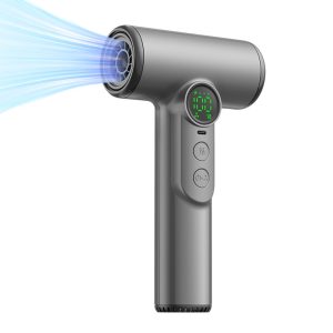 Wireless Hair Dryer Powerful Airflow for Dorm Students / Outdoor Travel Portable Blow Dryer – Black