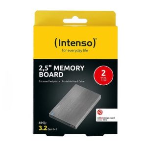 Intenso HDD External 2.5″ 2TB USB 3.2, Aluminium EU (6028680)