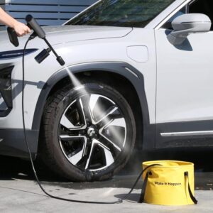 Car wash accessories set HOTO QWOGJ002 (PVC folding bucket, car sponge and towel)