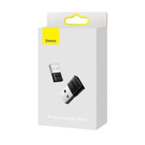 Baseus HUB BA04 mini Bluetooth 5.0 adapter USB receiver computer transmitter Black (ZJBA000001)