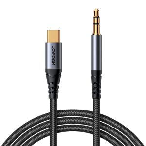 JOYROOM SY-A07 Transsion Series USB-C/Type-C to 3.5mm AUX Audio Adapter Cable, Length: 1.2m(Black)