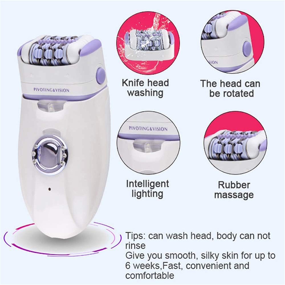 KEMEI KM-1981 Female Epilator Armpit Hair Removal Setting Women Shaver Trimmer - Image 4