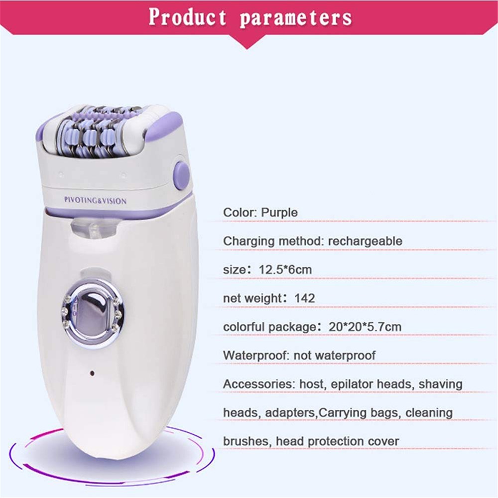 KEMEI KM-1981 Female Epilator Armpit Hair Removal Setting Women Shaver Trimmer - Image 5