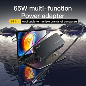YESIDO CG11K Laptop Charger Kit 65W Power Adapter with 14 DC Connectors – UK Plug