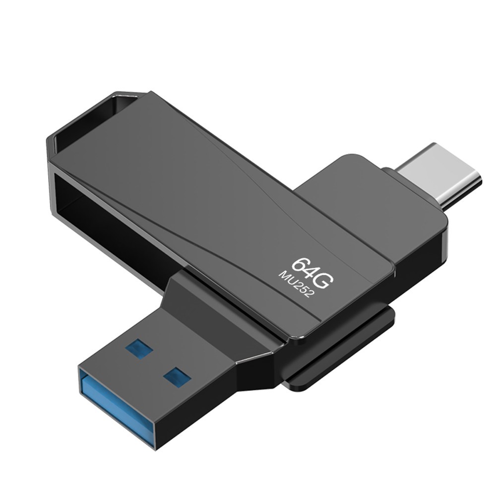 LENOVO THINKPLUS MU252 64GB USB+Type C 2-in-1 Memory Stick for iPhone 15 Series Fast Data Readin USB C 3.1 Thumb Flash Drive - Image 2