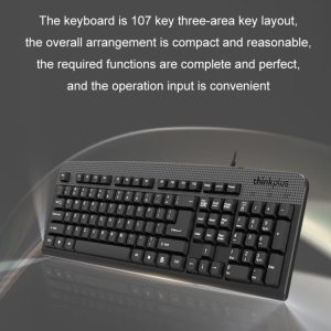 Lenovo Thinkplus USB Wired Office Keyboard And Mouse Set(KM130 Pro)