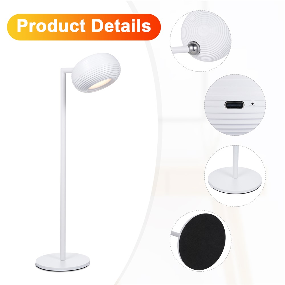 ML-CX003 Magnetic Wall Light Rotation Design Table Lamp for Bedroom (CE, RoHS, FCC) - White - Image 3