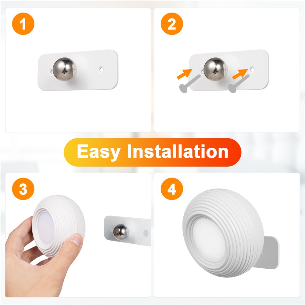 ML-CX003 Magnetic Wall Light Rotation Design Table Lamp for Bedroom (CE, RoHS, FCC) - White - Image 4