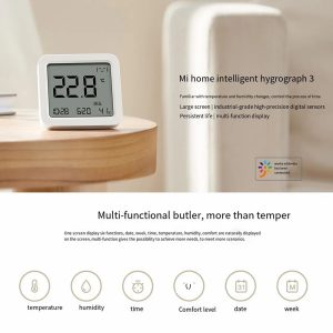 XIAOMI MIJIA MJWSDO5MMC Smart Thermometer Home Hygrometer Clock Humidity Monitor (Chinese Version)
