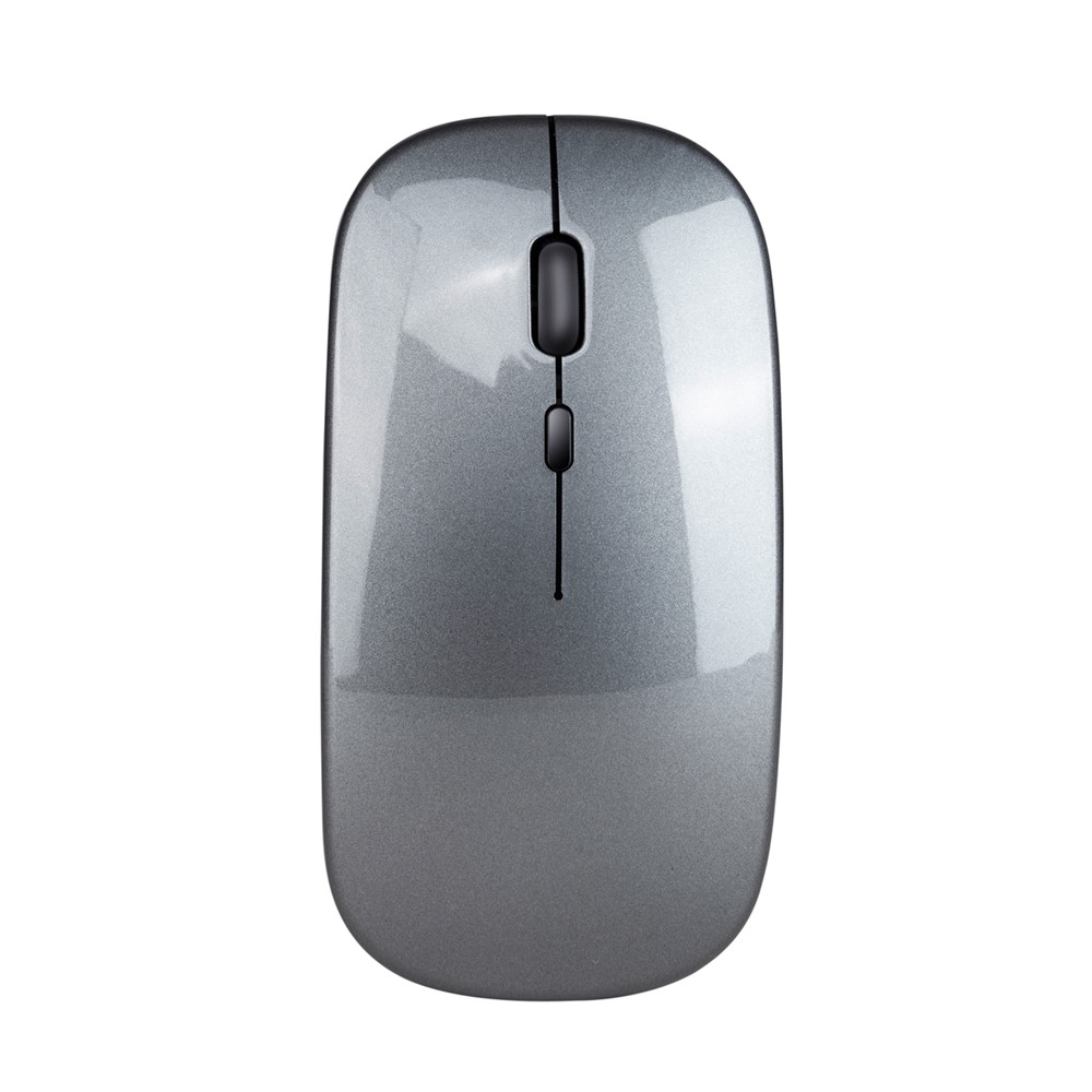 M80 2.4G Wireless Mouse Rechargeable 800/1200/1600 DPI Computer Mouse Ultra-Thin Silent Mice for Home Office Notebook - Grey