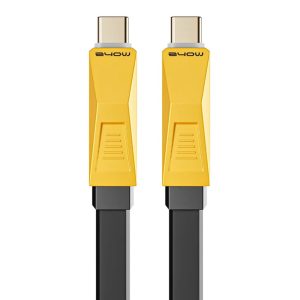 MOVE SPEED YSUCC02-C10 1m Data Cable High Power Transfer USB-C Fast Charging Cord - Yellow
