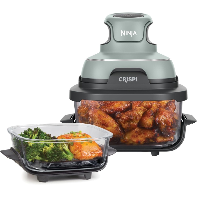 Ninja Crispi Air Fryer 1.4L + 3.8L, 4-in-1, Green EU FN101EUSG - Image 3