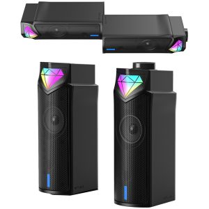 ONIKUMA L1 Wired Desktop Speaker RGB Light Stereo Music Subwoofer Support Bluetooth-compatible Connection