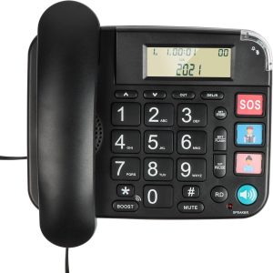 OR-813 One-Touch Dialing Telephone for Seniors, Black