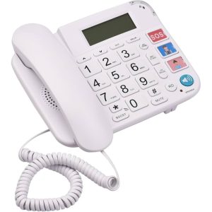 OR-813 One-Touch Dialing Telephone for Seniors, White