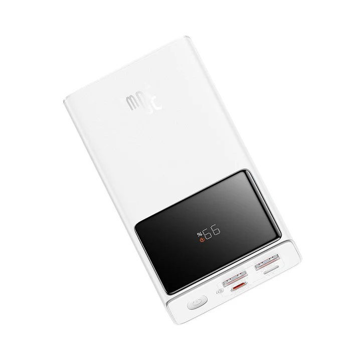 Baseus Power Bank Star-Lord with Digital Display, Fast Charge, C+A+A, 30W, 10000 mAh, White (P10022907113-01) - Image 2