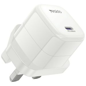 YESIDO YC149 PD 35W Travel Charger Adapter Single Port Type-C Fast Charging Adapter – UK Plug