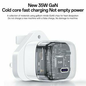 YESIDO YC149 PD 35W Travel Charger Adapter Single Port Type-C Fast Charging Adapter – UK Plug