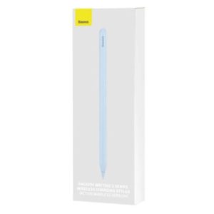 Baseus Tablet Tool Active Stylus Pen Smooth Wtiting 2 Wireless Charging with LED Indicator + Active Replaceable Tip for iPad, Blue (SXBC060103)