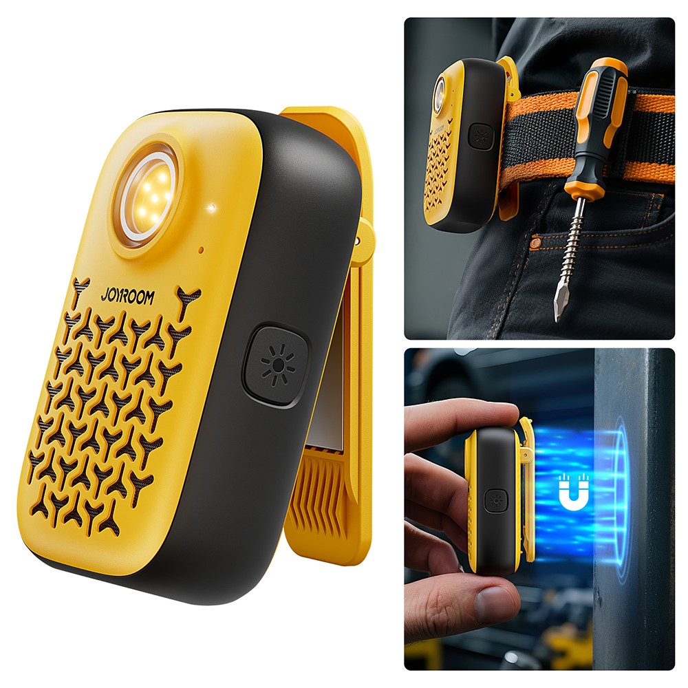 JOYROOM JR-MS03 Portable Bluetooth-Compatible Speaker Waterproof IP67 ENC Noise Cancellation Loudspeaker - Yellow+Black
