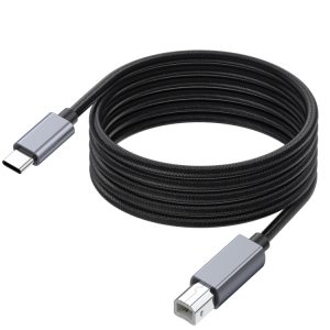 USB-C / Type-C to USB-B BM Printer MIDI Keyboard Adapter Cable, Length:3m