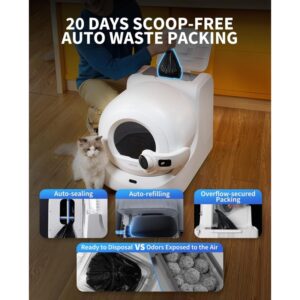 Petkit Purobot Ultra Intelligent Self-Cleaning Cat Litter Box with AI Camera White EU – ONLY BOX DAMAGE