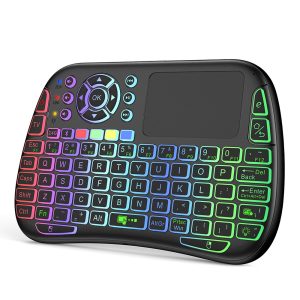 M9 RC Mouse Keyboard Combo with IR Learning Function Mini Wireless Keyboard Support Touchpad Voice
