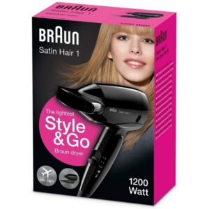 Braun HD130 Satin Hair 1 Style&Go Travel Dryer