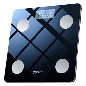 YESIDO MG42 Smart Bluetooth-compatible Body Fat Scale High Precision Digital Weight Scale – Black