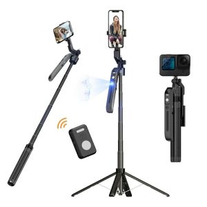 XIAOMIYOUPIN FUNSNAP A6 1.8m Extendable Selfie Stick for Smartphone Smart AI Tracking Tripod with Remote (No Light)