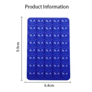 Mobile Phone Silicone 40 Double Side Suction Cup Back Stickers(Black)