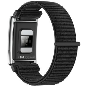 E900 Screenless Fitness Smart Watch ECG Heart Rate Monitor Blood Oxygen Tracker Sports Bracelet – Woven Strap / Black