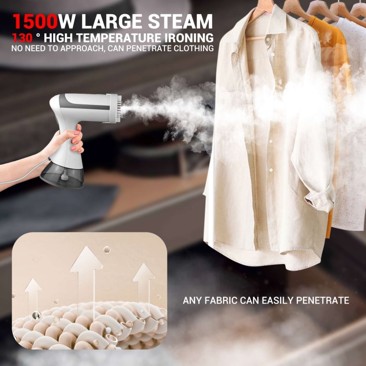 Small Portable Handheld Household Steam Spray Clothes Wrinkle Removal Iron, Size: UK Plug(White) - Image 5