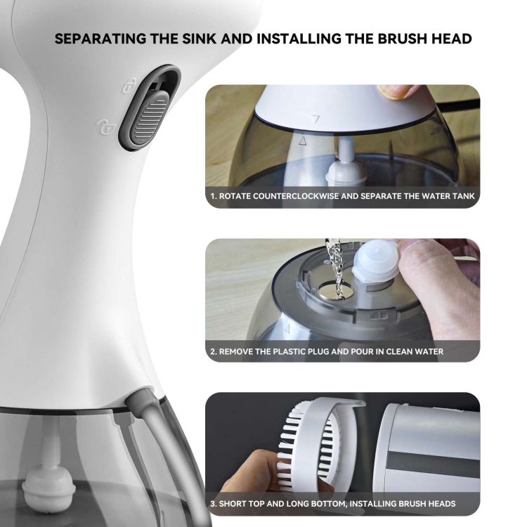 Small Portable Handheld Household Steam Spray Clothes Wrinkle Removal Iron, Size: UK Plug(White) - Image 6